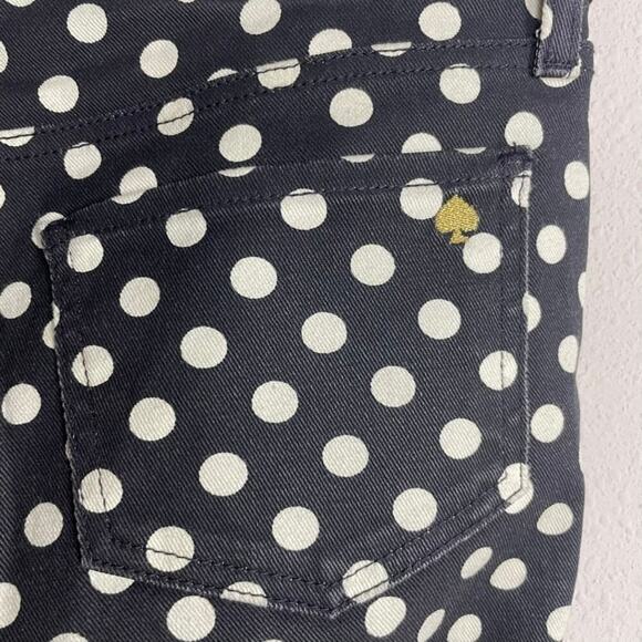 Kate Spade New York Polka Dot  Perry Street  Black Cream  Size 29‎ Jeans - Picture 6 of 11